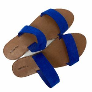 Merona Blue Slide Sandals